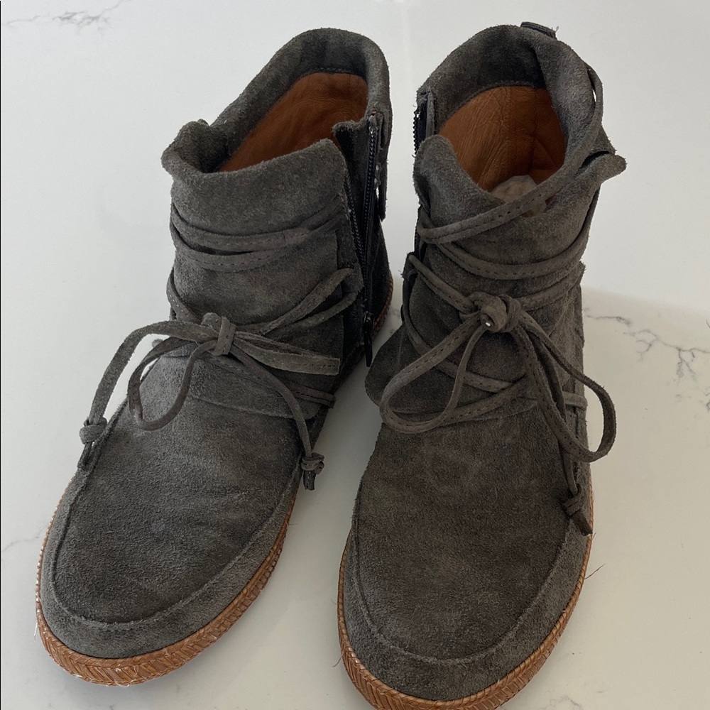 UGG Reid Moccasin Suede Ankle Boots